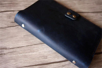 Handmade Blue Leather Notebook
