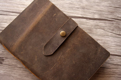 Embossed Leather Rustic Wedding Guest Book