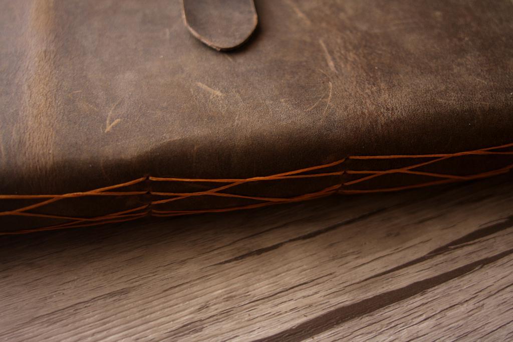Embossed Leather Rustic Wedding Guest Book