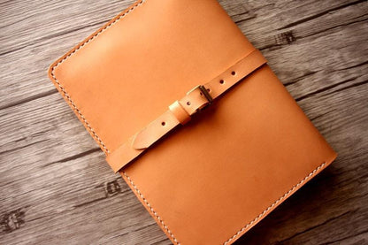 Engraved Vegan Executive Leather Portfolio