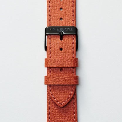 Epsom Lederarmband für Apple Watch - Elegantes Royal Orange Design