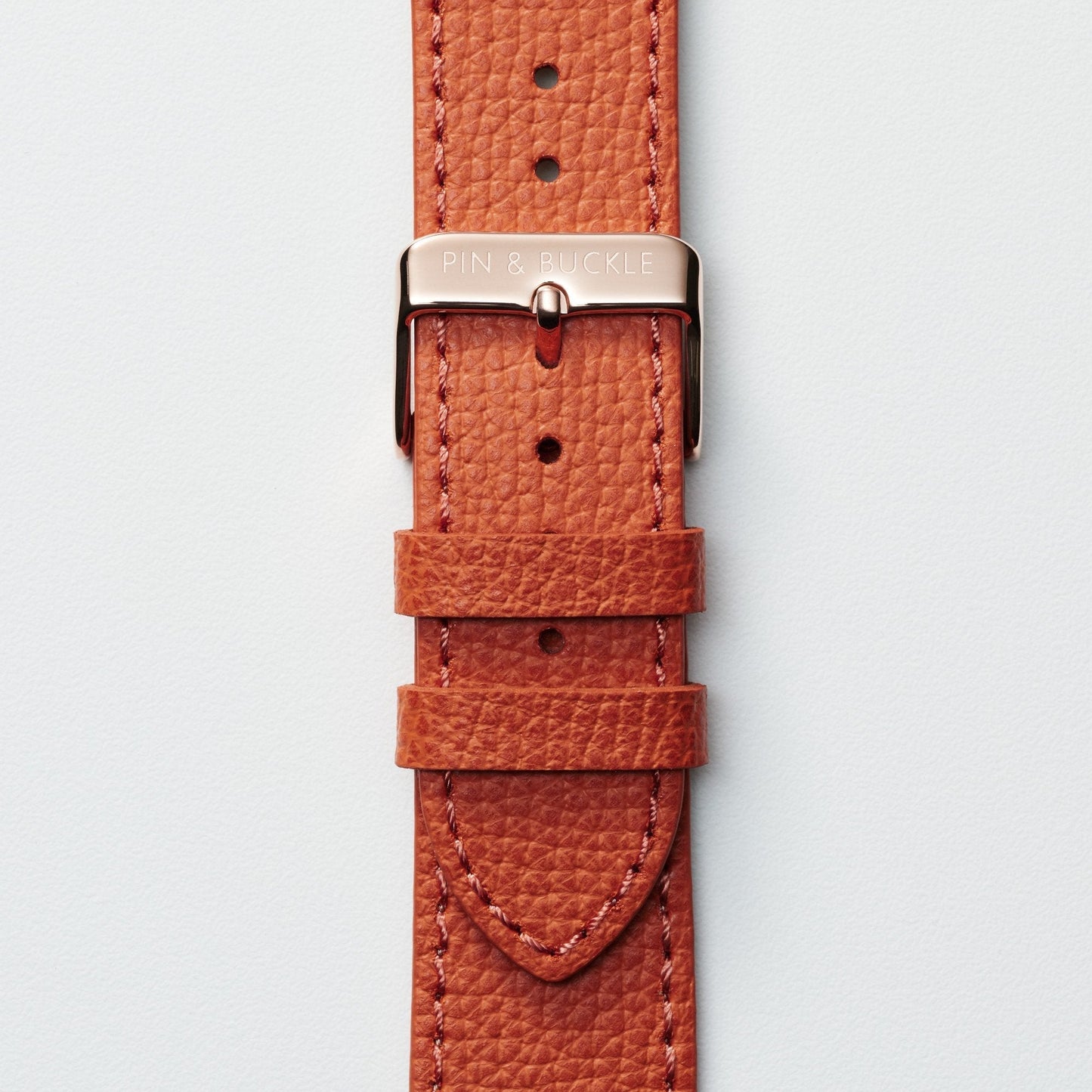 Epsom Lederarmband für Apple Watch - Elegantes Royal Orange Design