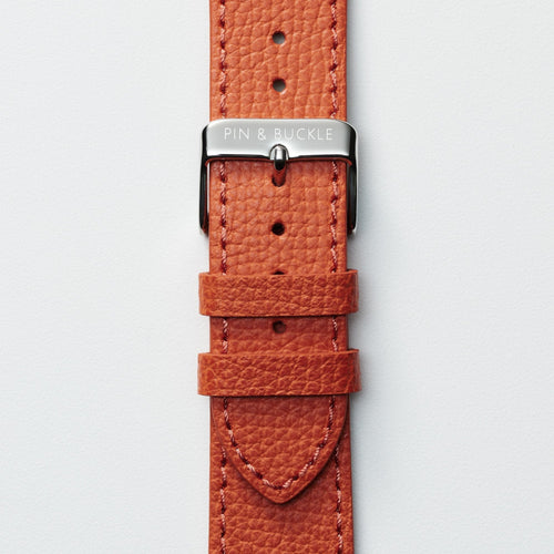 Epsom Lederarmband für Apple Watch - Elegantes Royal Orange Design