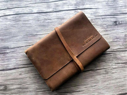 Engraved Leather Christmas Memories Book Album