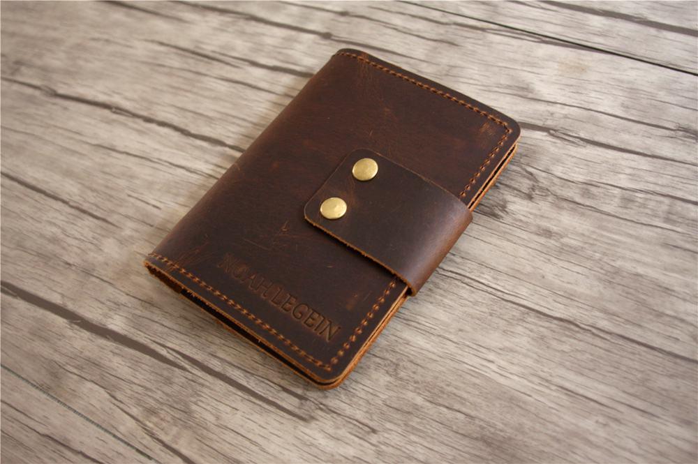 Easy-use Leather Small Refillable Notebook