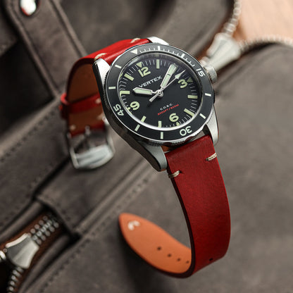 Badalassi Carlo Minerva Box Genuine Leather Watch Strap - Turquoise