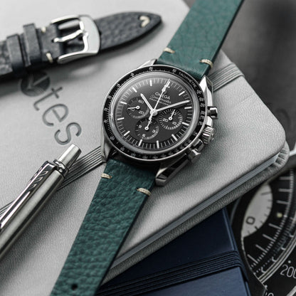 Badalassi Carlo Minerva Box Genuine Leather Watch Strap - Turquoise