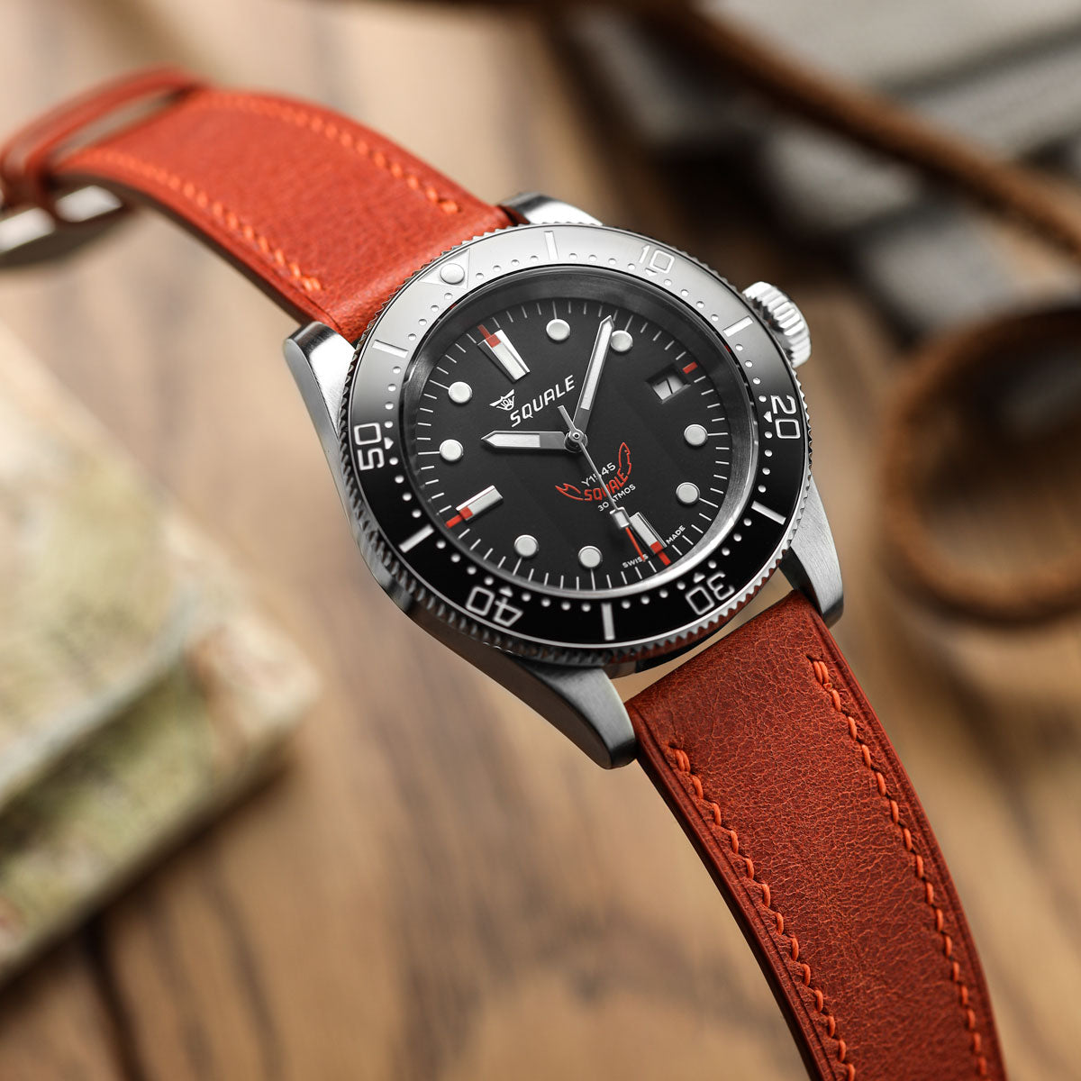 Pasek do zegarka Ravello Tuscan Leather w kolorze Rust - elegancki i trwały styl dla Twojego czasu