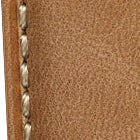 Bracelet en cuir véritable padded Whitby - Taille pastel cognac élégante