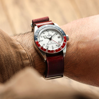 Cambridge Genuine Leather British Military Watch Strap - Vintage Teal