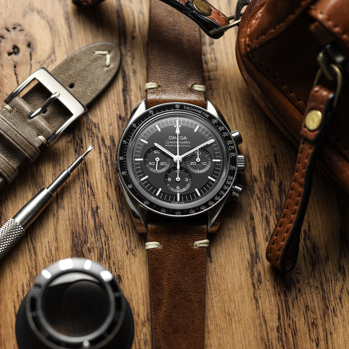 Vintage Cavallo Horse Leather Watch Strap - Brown