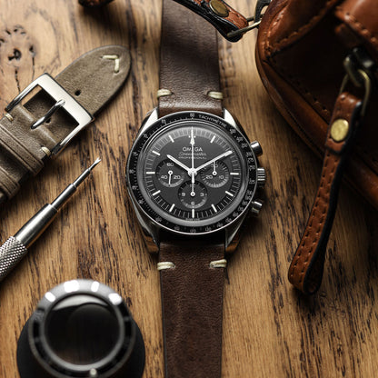 Vintage Cavallo Horse Leather Watch Strap - Cacao