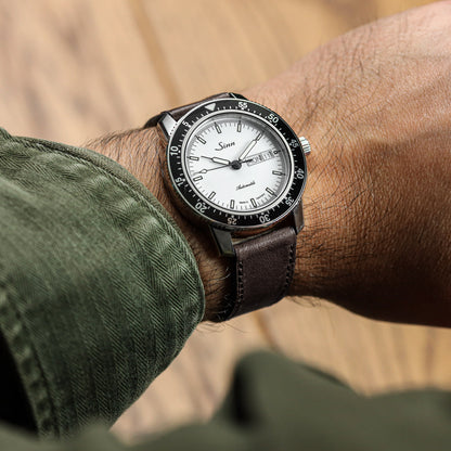 Camden Hand-Stitched Genuine Leather Watch Strap - Mocha Dark Brown