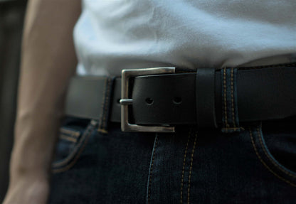 The Long Haul Belt - Brown Custom Engraved Leather Belt