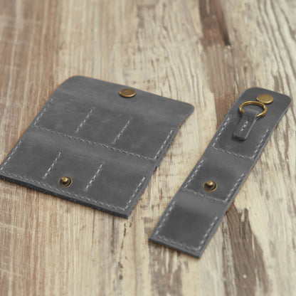 Étui personnalisé pour médiators de guitare, pochette porte-médiators en cuir vieilli, rangement pour 6 médiators – Cadeau parfait pour musiciens de guitare et ukulélés