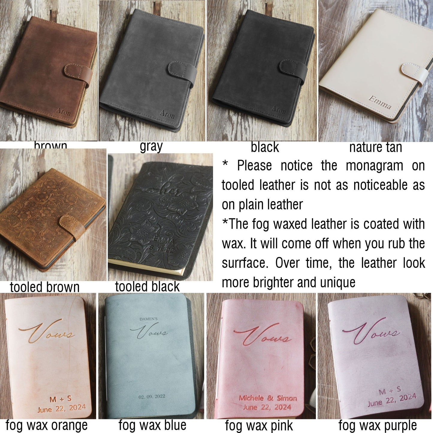Étui en cuir personnalisé pour Kindle Scribe - Cuir gravé de style artisanal - Modèle 606-SC