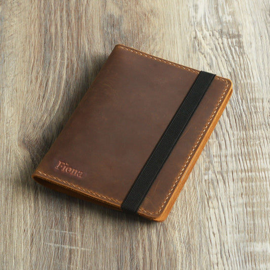 Étui en cuir pour Kindle Paperwhite avec poignée et fermeture élastique - Plusieurs couleurs - K01