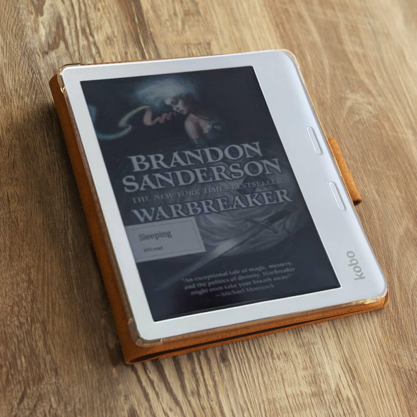 Étui en cuir personnalisé avec porte-stylo haut de gamme pour Kobo Clara/Libra/Elipsa – disponible en plusieurs couleurs – RM-Kobo