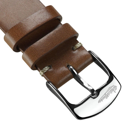 Bracelet Montre en Cuir Shell Cordovan Cromford Horween - Marron Moyen