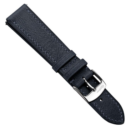 Fidanzato in pelle toscana Ravello con cinturino in blu elegante