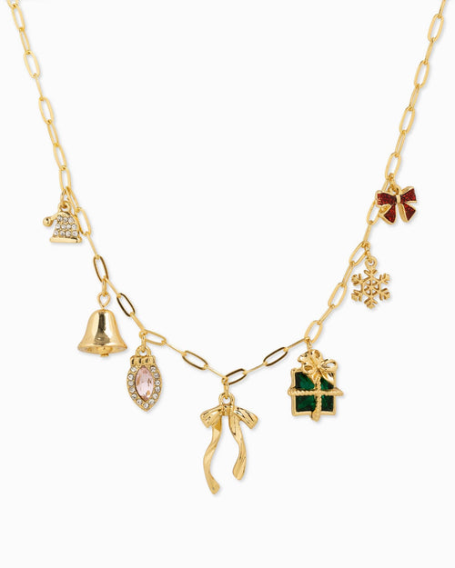 Sparkly Christmas Charm Necklace
