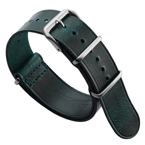 Cambridge Genuine Leather British Military Watch Strap - Vintage Teal