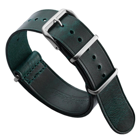 Cambridge Genuine Leather British Military Watch Strap - Vintage Teal
