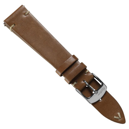 Cromford Horween Shell Cordovan Leather Watch Strap - Elegant Light Brown Finish