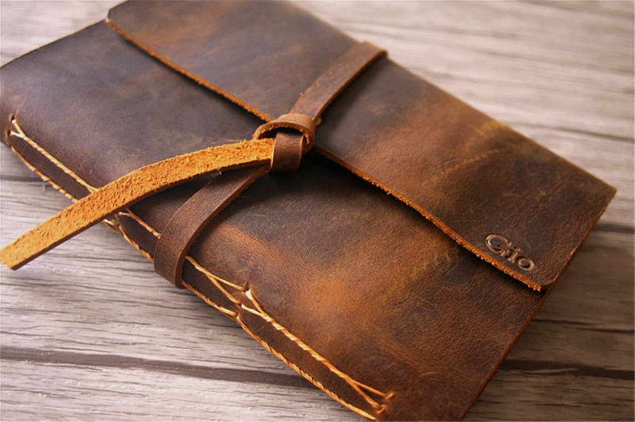 Rustic Embossed Leather Journal