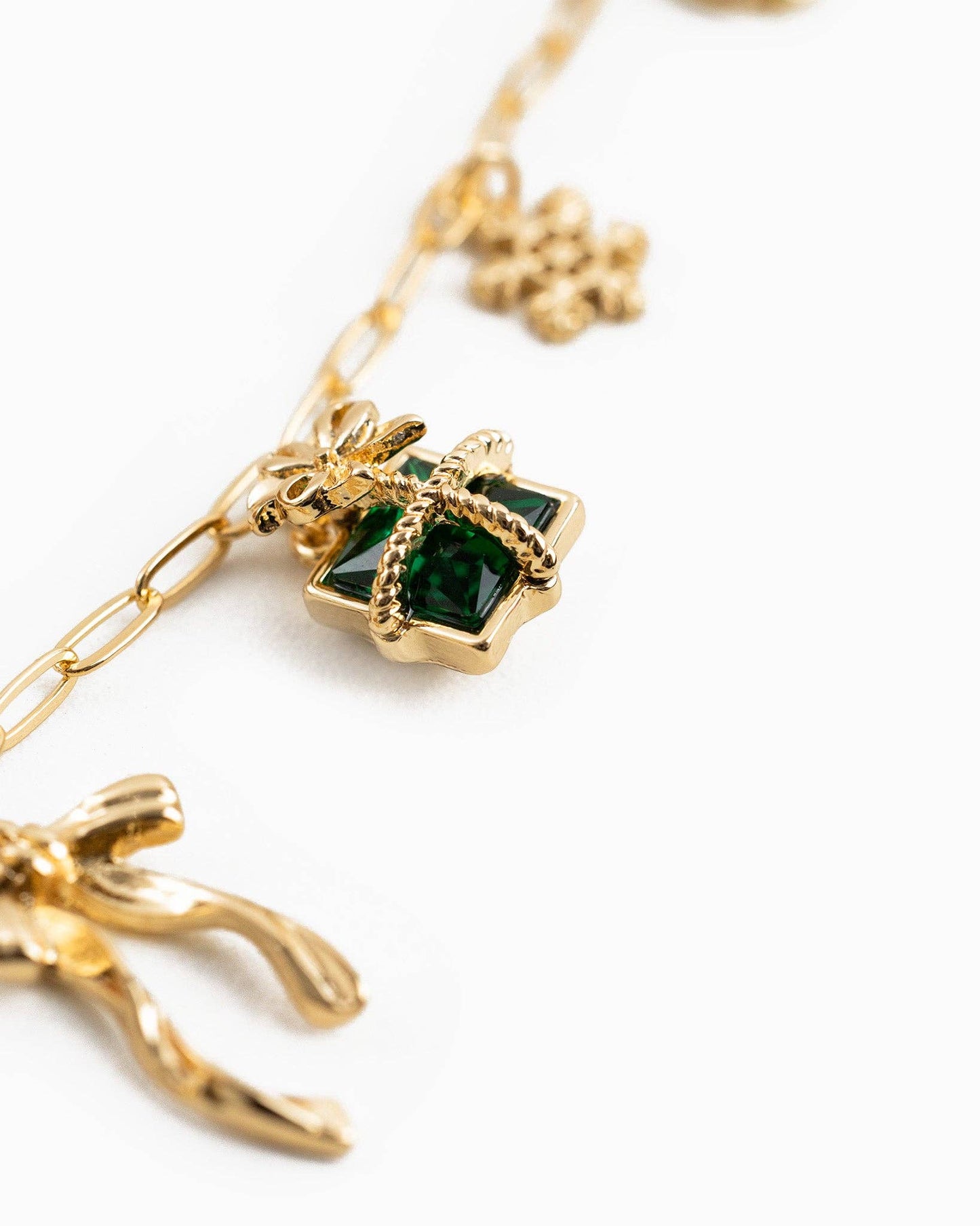 Sparkly Christmas Charm Necklace