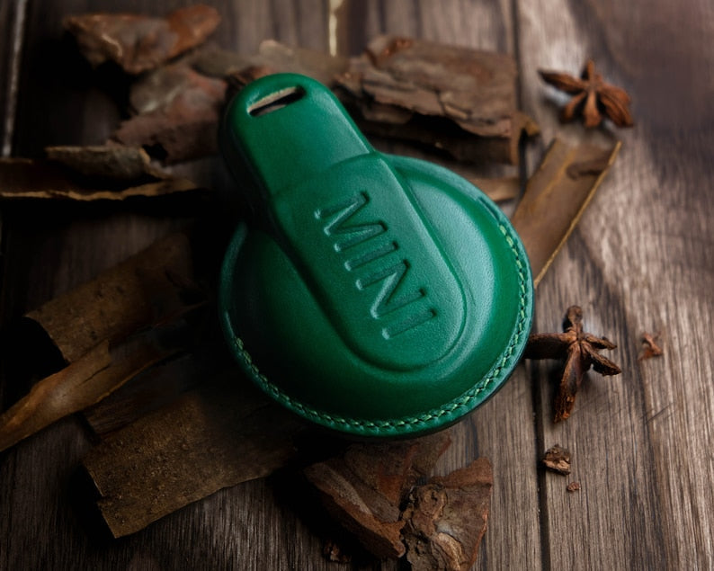 Mini Cooper Key Fob Cover, Leather Key Cover For Mini Cooper, Mini Cooper Countryman, Clubman, 3 Doors, 5 Doors ... Mini Cooper Gift for Her