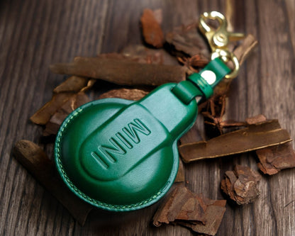Mini Cooper Key Fob Cover, Leather Key Cover For Mini Cooper, Mini Cooper Countryman, Clubman, 3 Doors, 5 Doors ... Mini Cooper Gift for Her