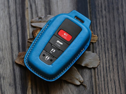 Toyota Avalon, Camry, Corolla, RAV4, ... Key Fob Cover, Leather Protector Case For Keychains Entry Remotes Key Fob Toyota, Gift For Him