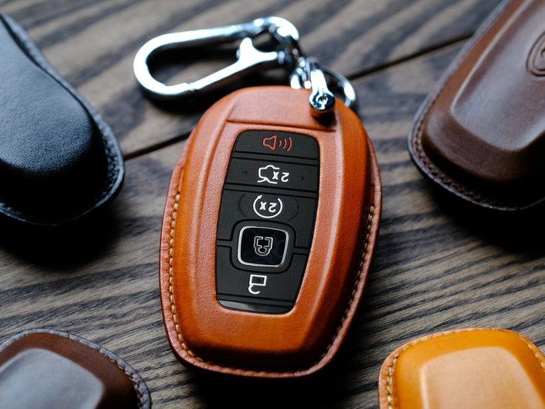 Personalized Leather Protector Case For Keyless Remote Key Fob Lincoln Navigator Continental Nautilus MKZ ... Birthday Gift, Gift for Him