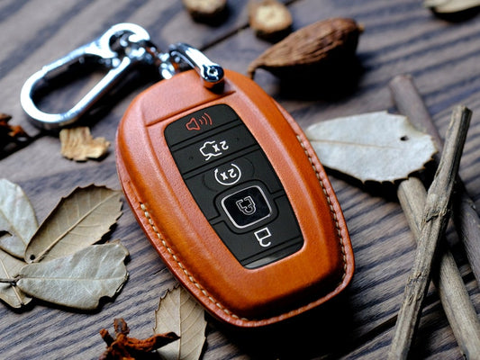 Personalized Leather Protector Case For Keyless Remote Key Fob Lincoln Navigator Continental Nautilus MKZ ... Birthday Gift, Gift for Him