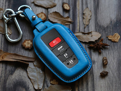 Toyota Avalon, Camry, Corolla, RAV4, ... Key Fob Cover, Leather Protector Case For Keychains Entry Remotes Key Fob Toyota, Gift For Him