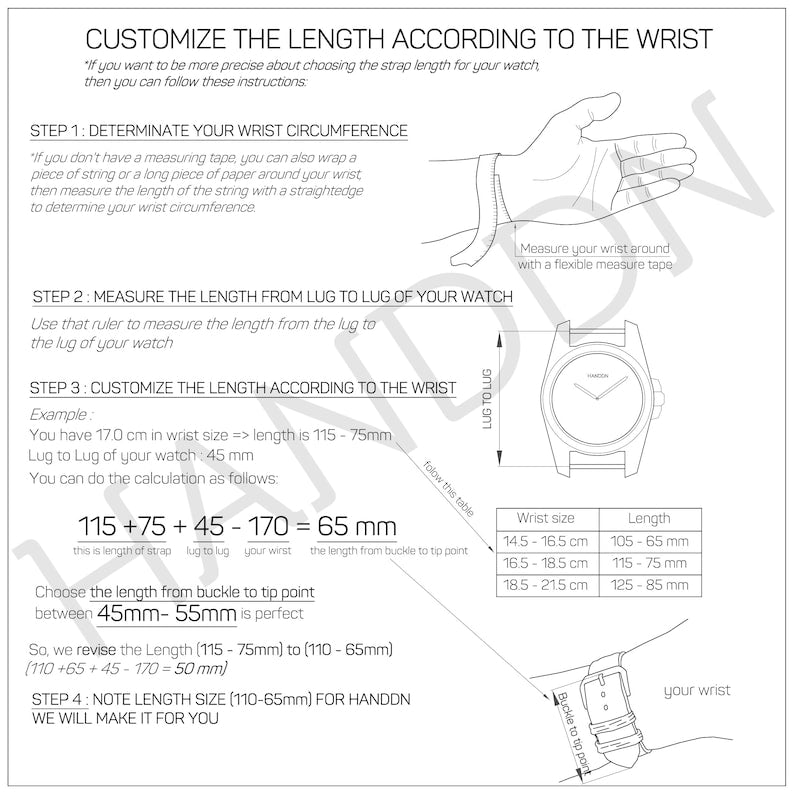 Tricolor Sesame Epsom Leather Watch Strap, Tricolor Sesame Epsom Handmade Watch Strap, Epsom Strap Watch 16mm 18mm 19mm 20mm 21mm