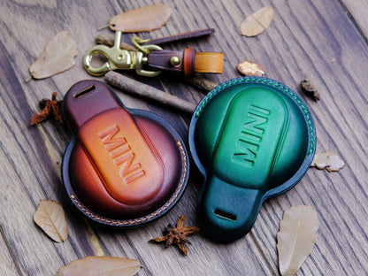 Mini Countryman Key Fob Cover, Leather Key Case For Keyless Entry Remotes Fob Shell Mini Countryman, Mini Cooper Gift for Her