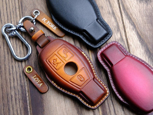 Mercedes C-Class Key Fob Cover, Luxury Key Case For C-Class S-Class E-Class G-class GLC GLK, Mercedes Benz Accessories, Personalized Gift