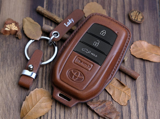 Toyota Tundra TRD SR Key Fob Cover, Custom Handmade Leather For Toyota Tundra 2023 2024, Unique Accessory for Car, Luxury Key Holder