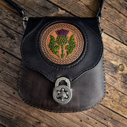 THE BRIGID - Crossbody Bag w/Thistle