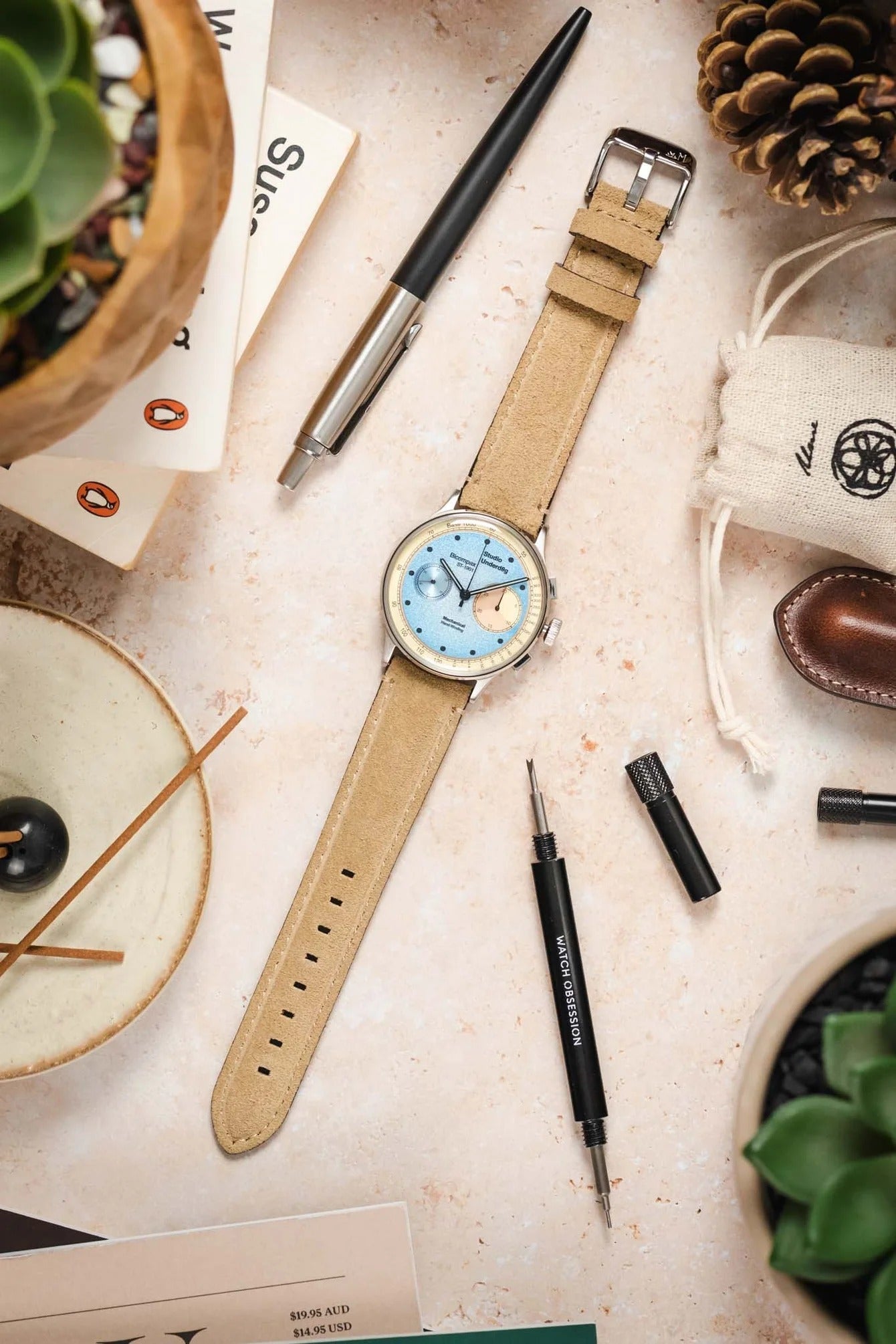 Morellato SCHUMANN Suede Watch Strap - BEIGE