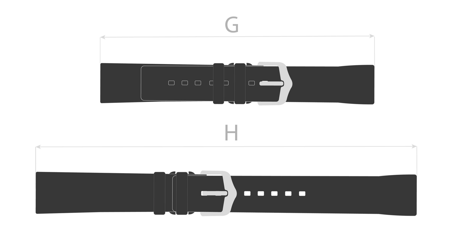 Hirsch PURE Natural Rubber Watch Strap