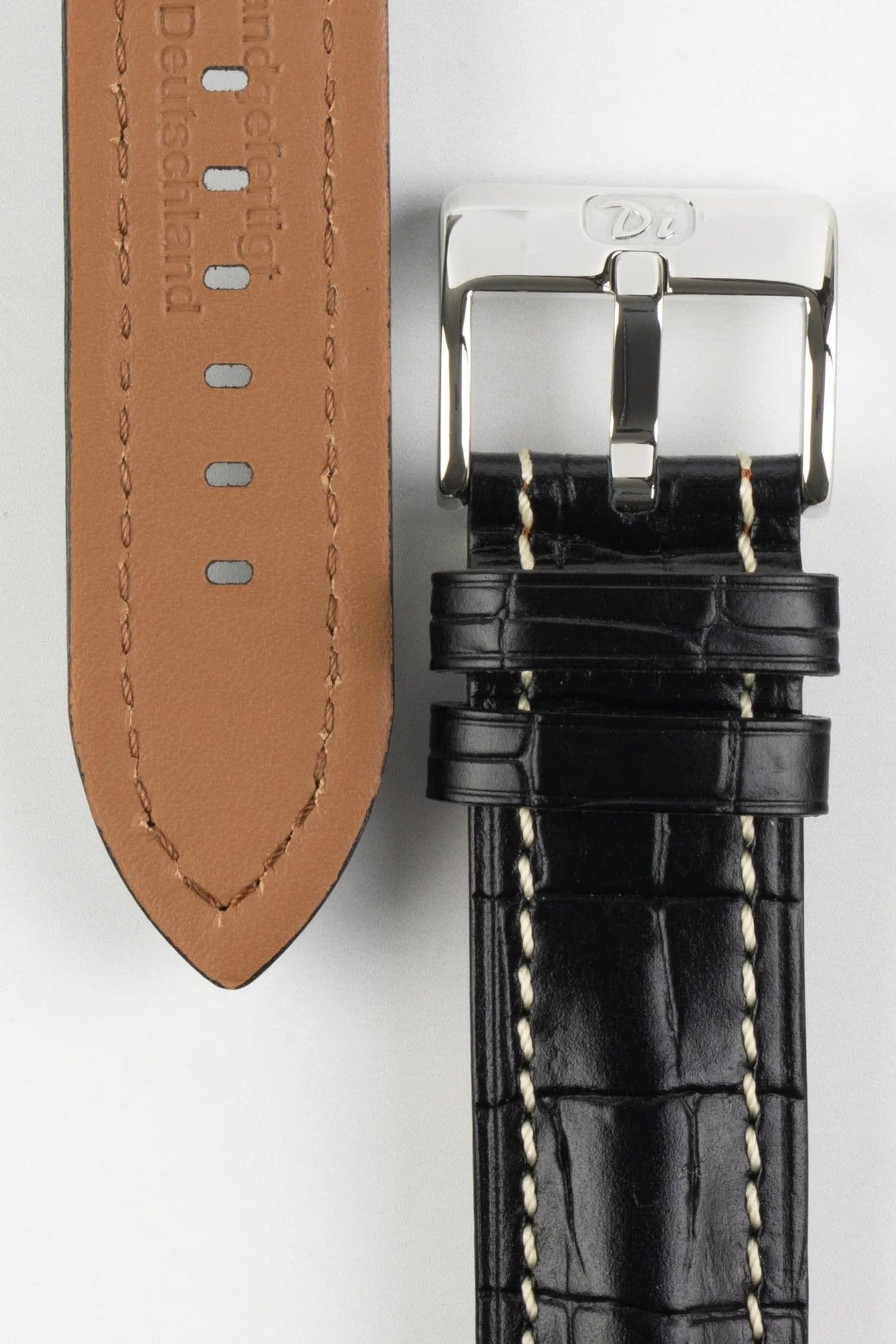 Di-Modell BALI CHRONO Alligator-Embossed Padded Watch Strap