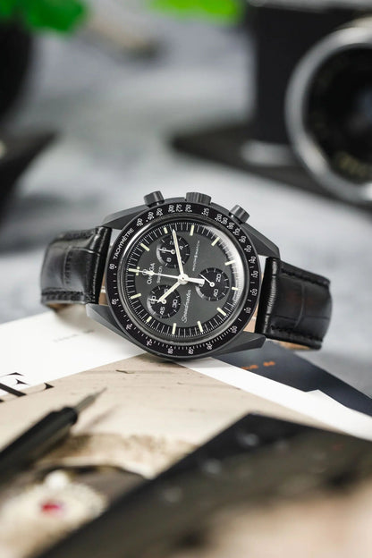 RIOS1931 LOUISIANA Alligator-Embossed Leather Watch Strap