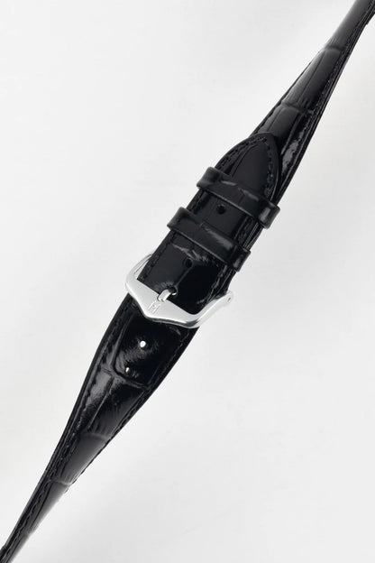 Hirsch LOUISIANALOOK Alligator Embossed Leather Watch Strap