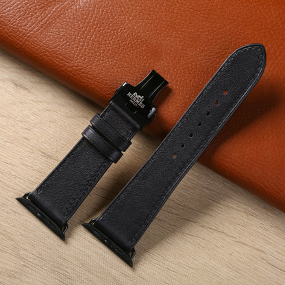 Watch Strap Swift Leather for Apple Watch, Mechanical Watch - Black SW2207
