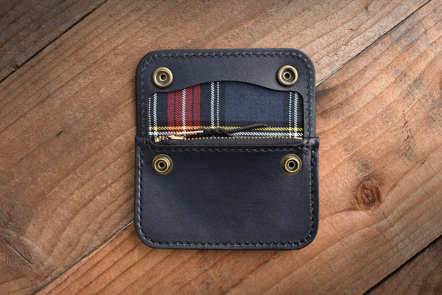 KENNETH - Snap Wallet w/ Zipper Pouch