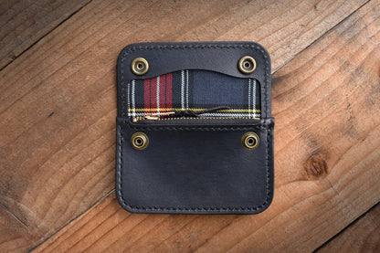 KENNETH - Snap Wallet w/ Zipper Pouch