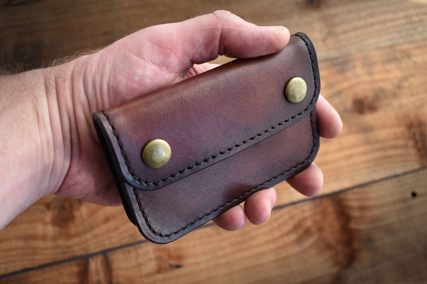 KENNETH - Snap Wallet w/ Zipper Pouch